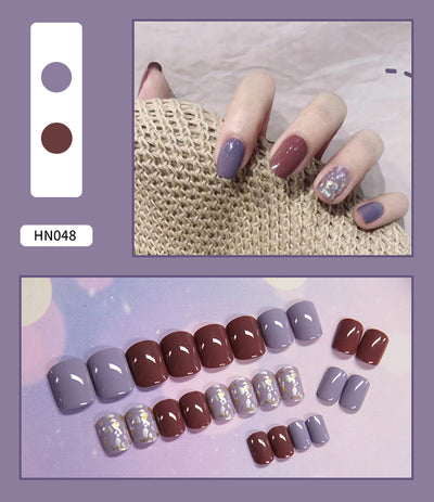 Uñas Postizas Decoradas Adhesivas - Diseño Profesional Listo para Usar - Image 31