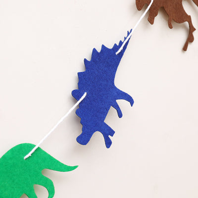 Banderín Decorativo Tejido Tema Dinosaurios para Fiestas de Cumpleaños - Image 2