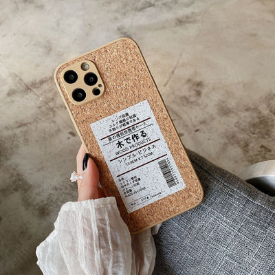 Funda Protectora de Madera para Celular - Diseño Natural Resistente