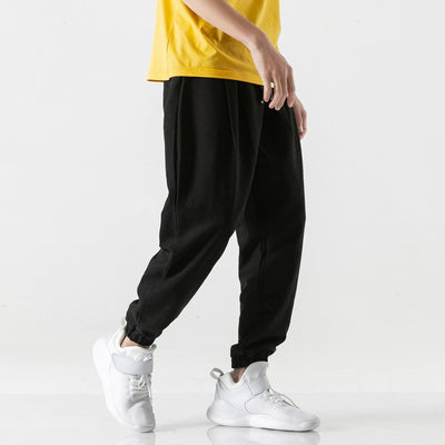 Pantalones Harem Sueltos de Nueve Puntos para Hombre - Versátiles y Cómodos - Image 9