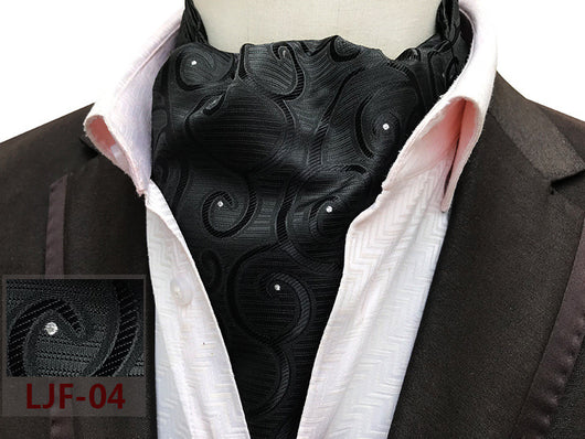 Bufanda Jacquard de Poliéster Estilo Británico para Hombre - Image 33
