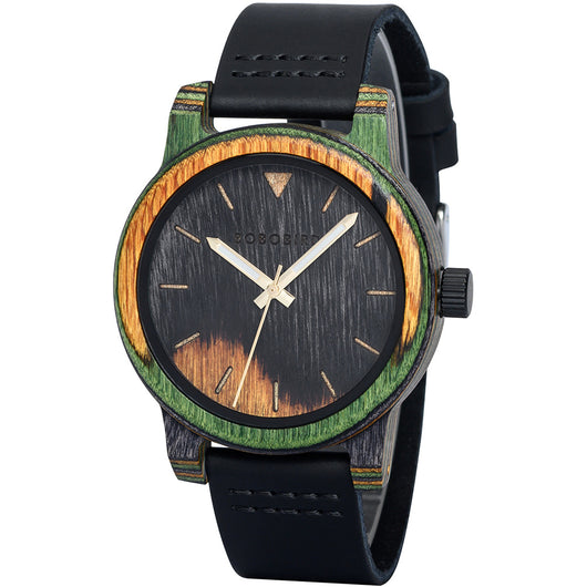 Reloj Deportivo de Madera para Hombre con Respaldo de Acero Inoxidable - Image 8