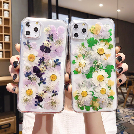 Fundas para Teléfono con Flores Preservadas en Resina Epoxi