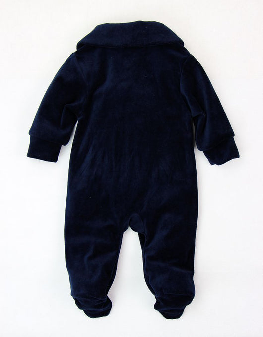 Pijama de Terciopelo para Bebé con Pie Integrado - Image 3