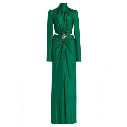 Vestido Largo de Fiesta Elegante con Detalle de Cintura - Image 4
