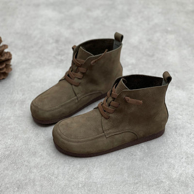 Botas Artesanales de Cuero Gamuza con Suela Flexible y Cierre Elástico - Image 13