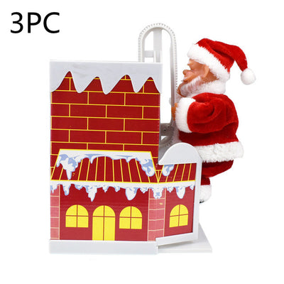 Papá Noel Escalador Eléctrico - Decoración Navideña Animada - Image 9