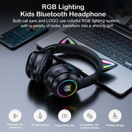 Auriculares Gaming ONIKUMA B90 con RGB y Bluetooth - Image 24