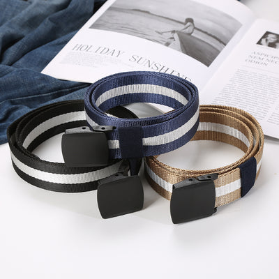 Cinturón de Lona para Hombre con Hebilla Automática Outdoor