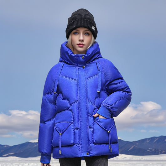 Abrigo Acolchado Coreano Oversize con Relleno de Plumón - Image 3