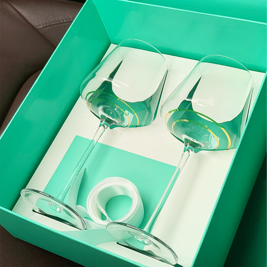 Juego de Copas de Vino Tinto Premium en Caja de Regalo - Cristal Elegante para Parejas - Image 7
