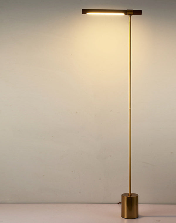 Lámpara de Mesa con Veta de Madera Natural