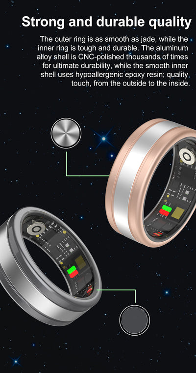 Anillo Inteligente con Monitor de Frecuencia Cardíaca, Oxígeno y Sueño - Image 28