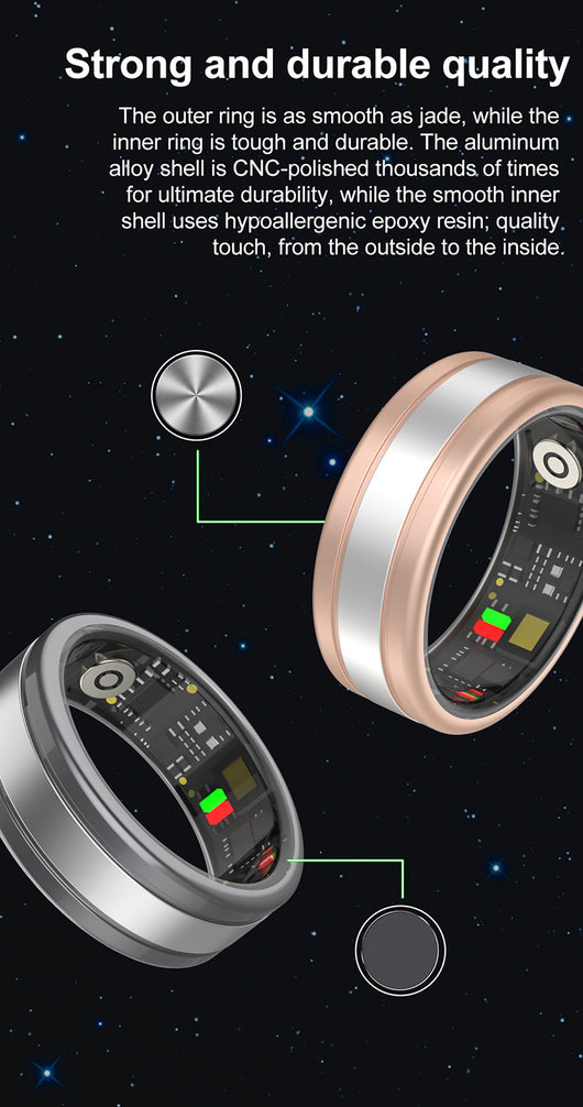 Anillo Inteligente con Monitor de Frecuencia Cardíaca, Oxígeno y Sueño - Image 28