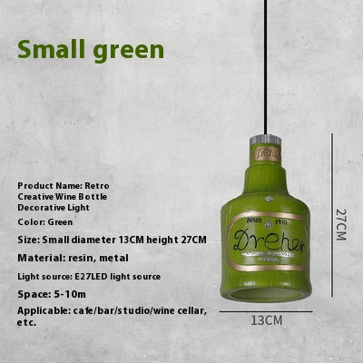 Lámpara Colgante Botella de Vino con Luz LED Creativa - Image 9