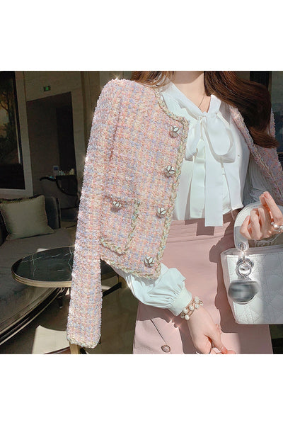 Chaqueta Corta de Manga Larga Elegante para Mujer - Image 3