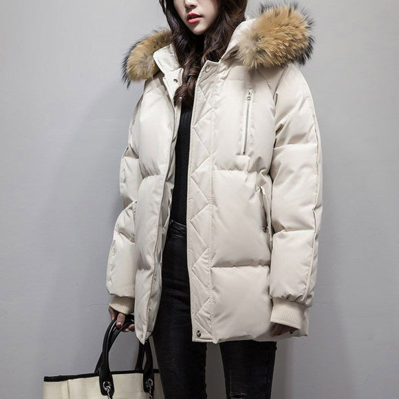 Chaqueta Acolchada Corta Talla Grande para Mujeres Petite