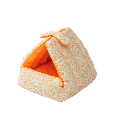 Nido Triangular para Mascotas - Cama Semiencerrada Reversible Todo Clima