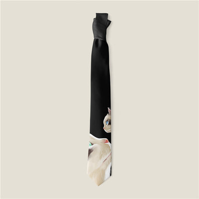 Corbata Estampada con Diseño Animal y Rosa Creativo - Image 11