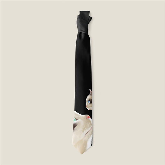 Corbata Estampada con Diseño Animal y Rosa Creativo - Image 11