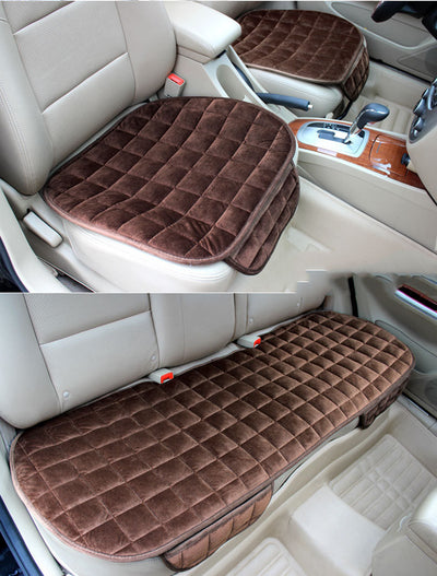 Cojín de Asiento para Auto Acolchado Cuadros Bordados Antideslizante - Image 3