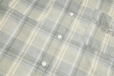 Camisa Cuadros Suelta de Manga Larga Unisex - Image 12