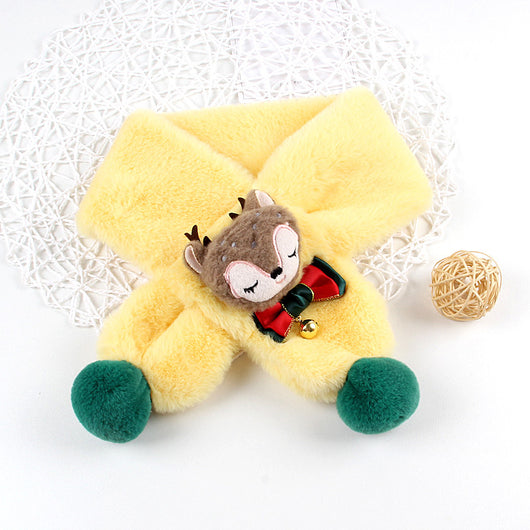 Babero Navideño Infantil con Pelaje Sintético de Conejo - Diseño Cartoon Unisex - Image 7