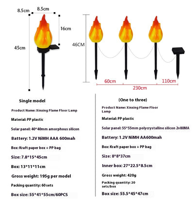 Lámpara Solar con Efecto Fuego para Jardín y Patio - Image 20
