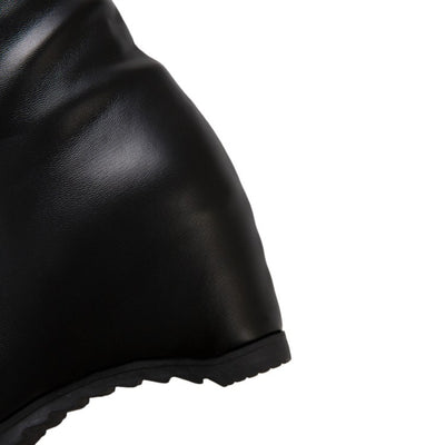 Botas Altas Invierno Mujer con Cuña y Forro Peludo - Image 16