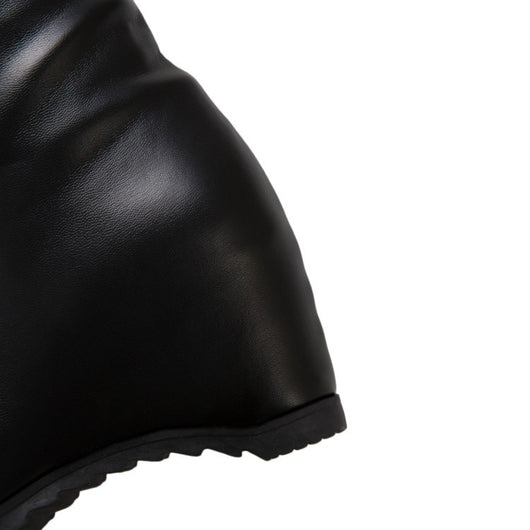 Botas Altas Invierno Mujer con Cuña y Forro Peludo - Image 16