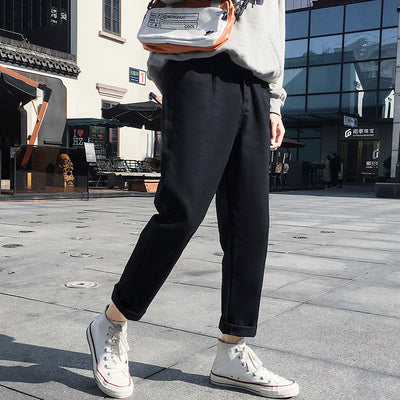 Overol Casual Estilo Harajuku de 9 Puntos para Hombre - Image 9