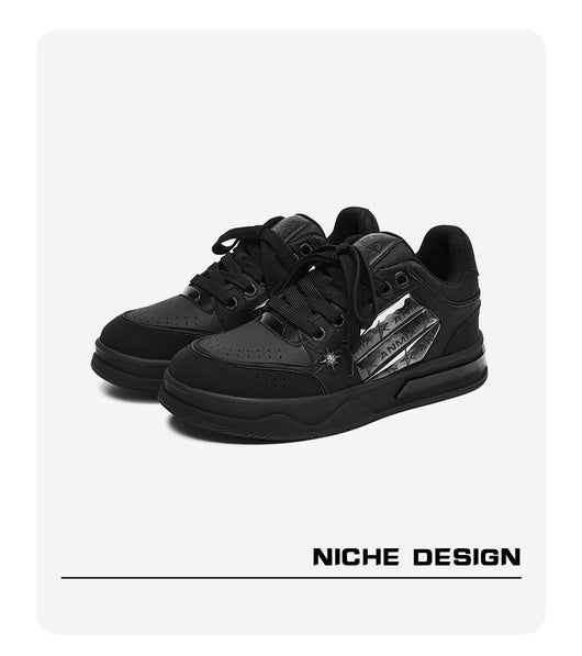 Tenis Plataforma Couple's Negro Estampado Estrella - Moda Urbana Coordinada - Image 9