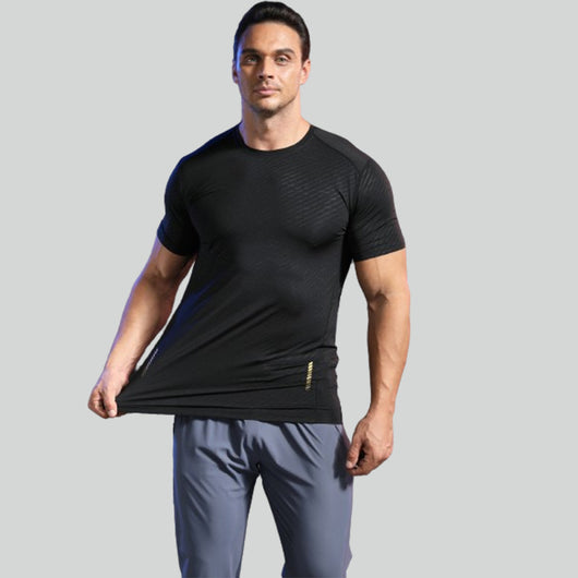 Camiseta Deportiva de Verano para Hombre - Cuello Redondo Transpirable de Secado Rápido - Image 6