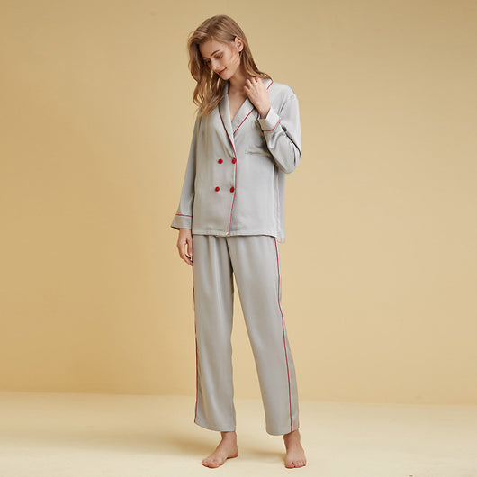 Pijama Largo de Seda Hielo Premium - Conjunto Elegante y Transpirable - Image 7
