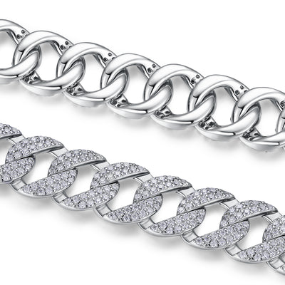 Pulsera de Plata S925 con Moissanita Premium - Joyería Lujo Ligero Plateada en Platino - Image 11