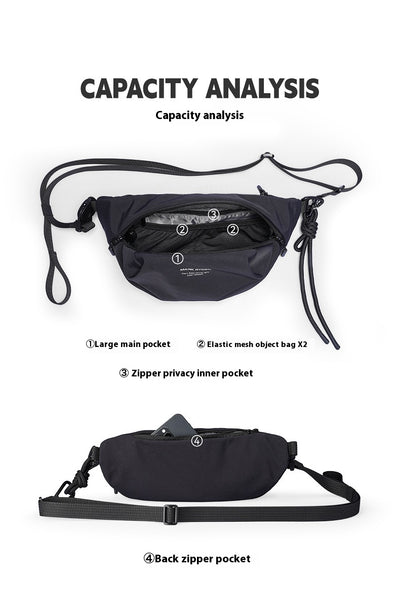Bolsa Cruzada para Hombre - Mochila Portátil de Pecho y Hombro - Image 15