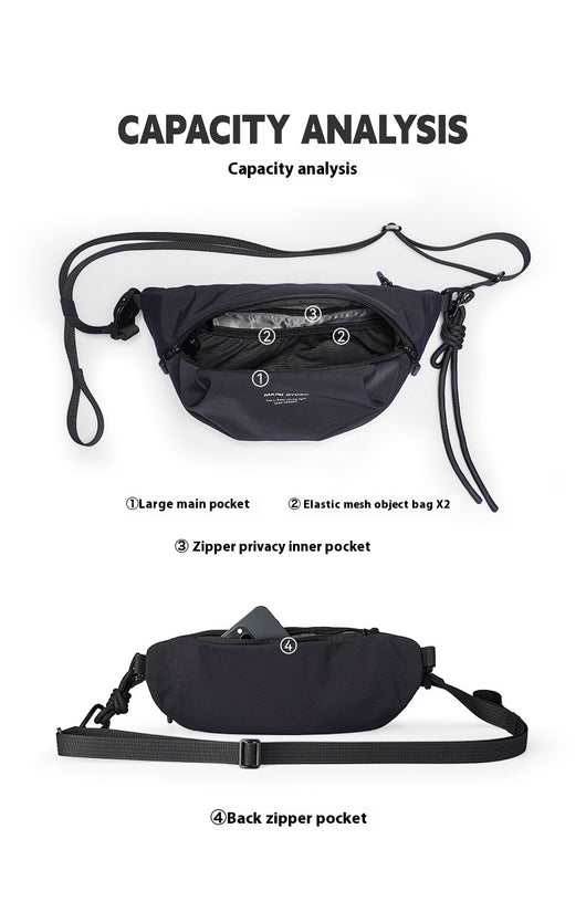 Bolsa Cruzada para Hombre - Mochila Portátil de Pecho y Hombro - Image 15