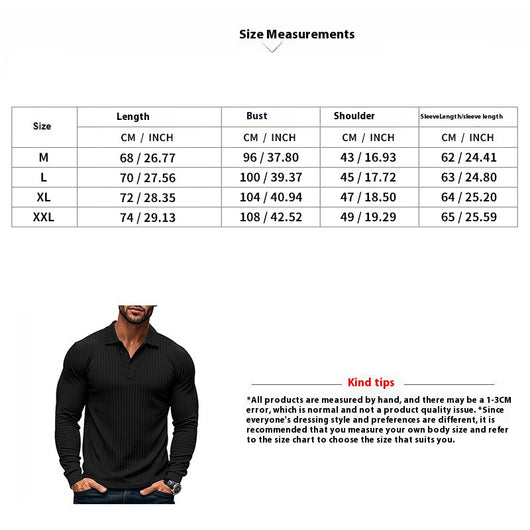 Camisa Casual Clásica para Hombre con Solapa y Botones - Image 12