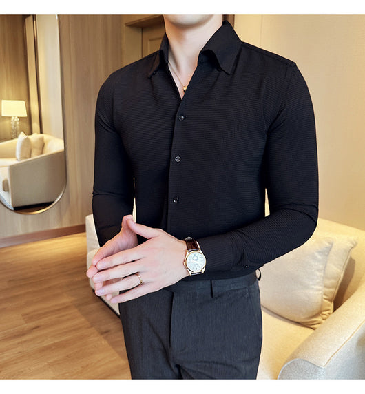 Camisa Térmica Textura Waffle Cuello V Manga Larga - Image 10