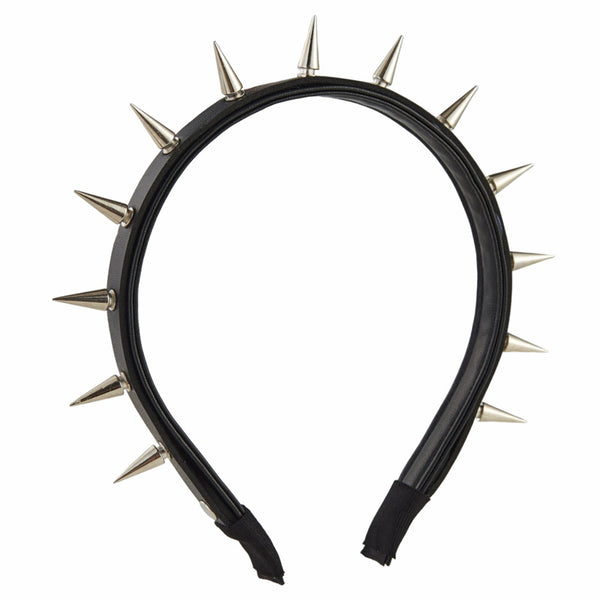 Diadema Punk con Remaches y Clavos - Accesorio Metalizado para el Cabello