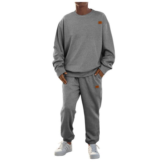 Suéter Tejido Casual Deportivo Cuello Redondo Jacquard Dos Piezas para Hombre - Image 4