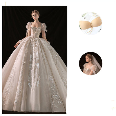 Vestido Bustier Elegante con Cola Dramática para Mujer - Image 13