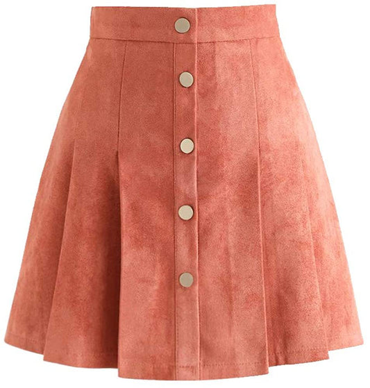 Falda Casual de Botones Estilo Europeo para Mujer - Image 2