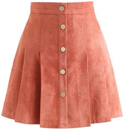 Falda Casual de Botones Estilo Europeo para Mujer - Image 2