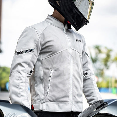 Chaqueta de Malla Transpirable para Motociclismo - Abrigo Deportivo para Hombre - Image 16
