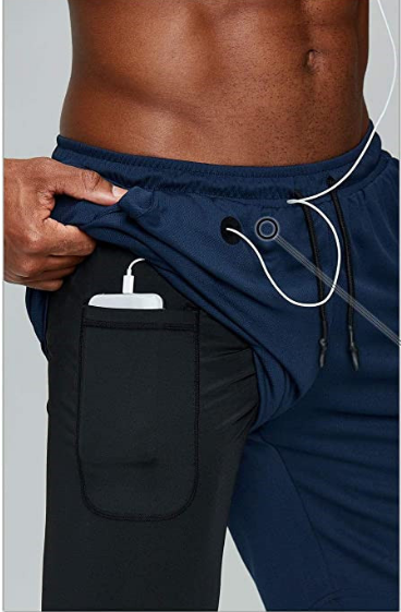 Shorts Deportivos Hombre Doble Capa - Comodidad y Estilo - Image 18