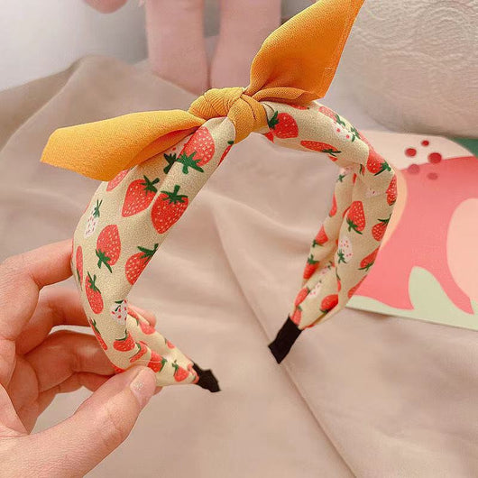 Banda para el Cabello Infantil con Estampado de Frutas - Versión Coreana - Image 10