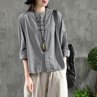 Camisa Cuadriculada Oversize Vintage con Detalles de Encaje - Image 8