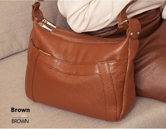 Bolso de Cuero Genuino de Gran Capacidad - Bolsa Madre Tipo Hombro - Image 20