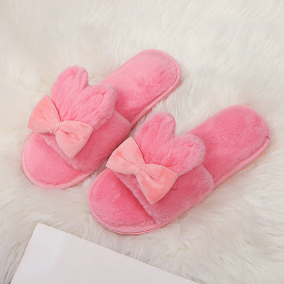 Pantuflas Cómodas para Mujer con Orejas de Conejo y Moño - Image 7